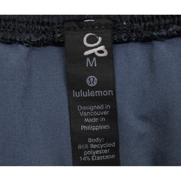 Lululemon Pace Breaker Short Heathered Texture Printed Gray Deep Coal Sz M - Picture 7 of 10